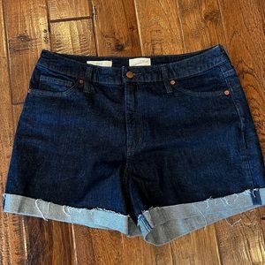 Vintage MIDI jean shorts.  Size 12
